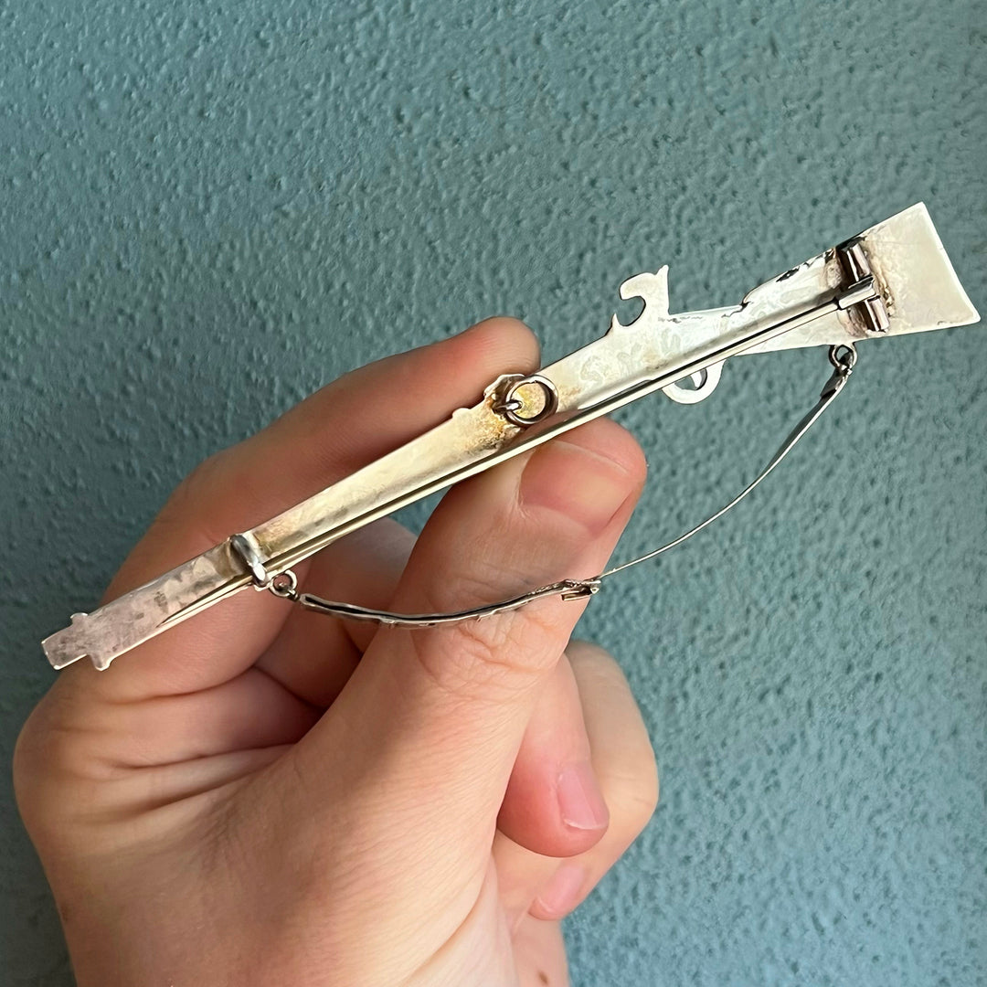 Victorian Scottish Agate Rifle Brooch, c. 1880