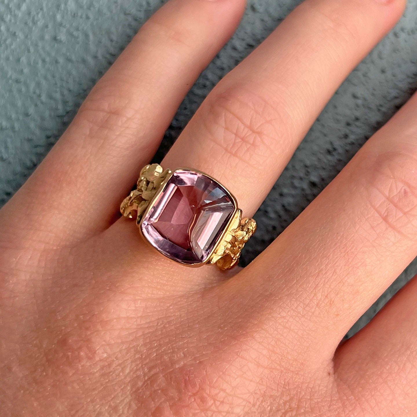 Vintage_18k_Gold_Large_Rectang