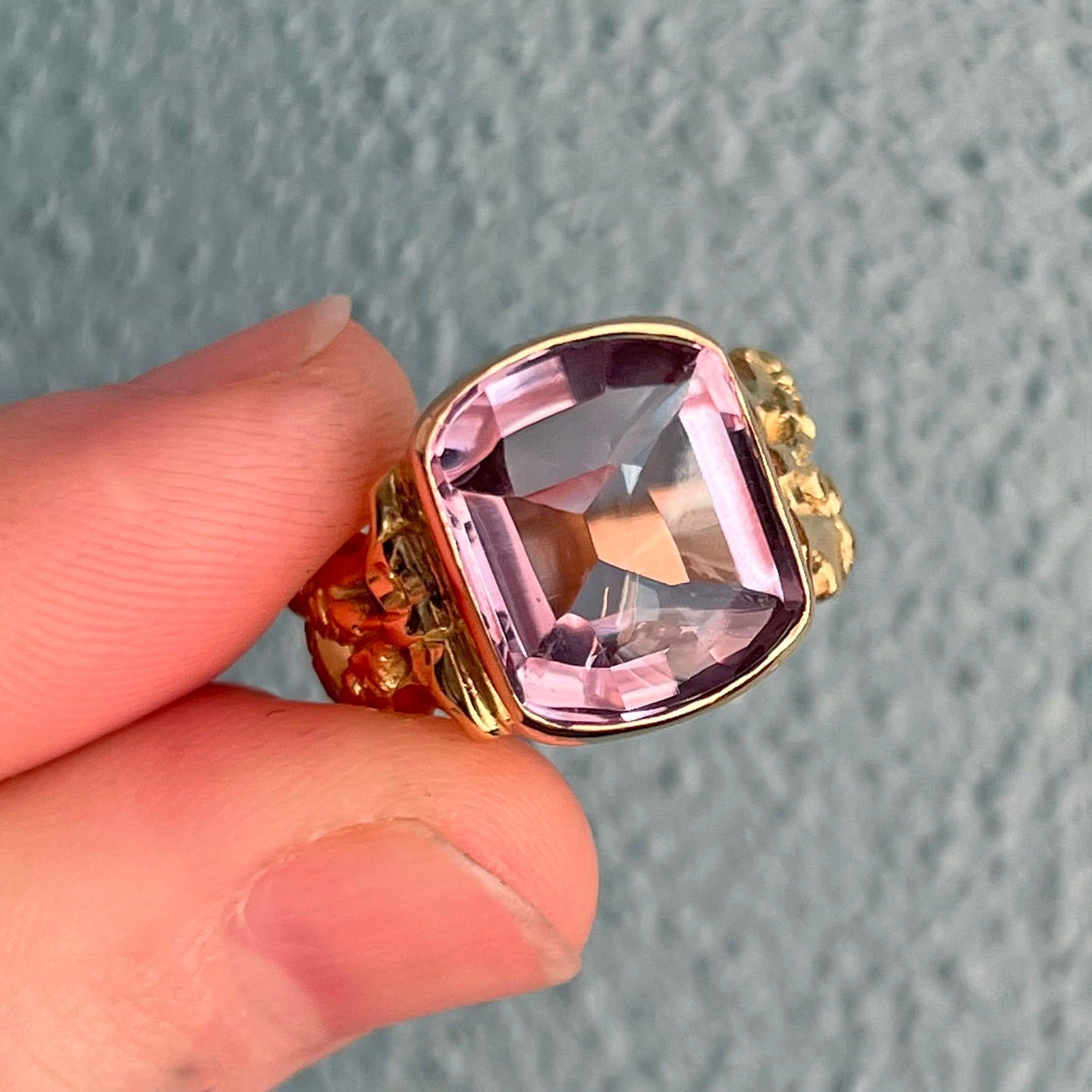Vintage_18k_Gold_Large_Rectang