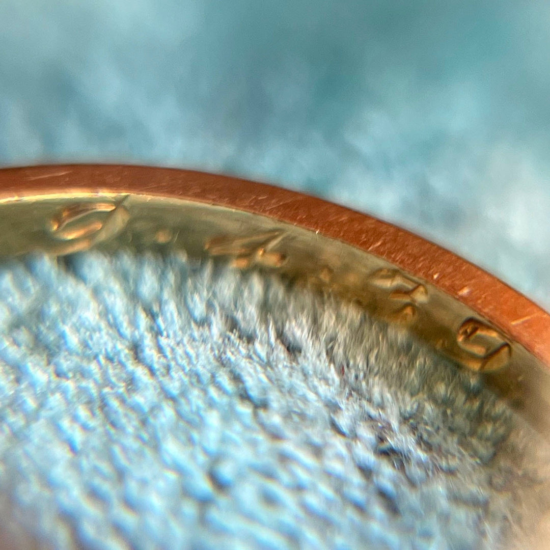 Vintage Gold Platinum Diamond Solitaire Ring Dated 1939