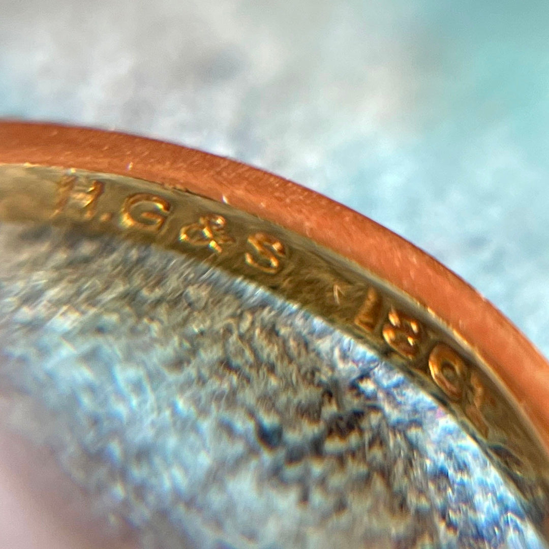 Vintage Gold Platinum Diamond Solitaire Ring Dated 1939