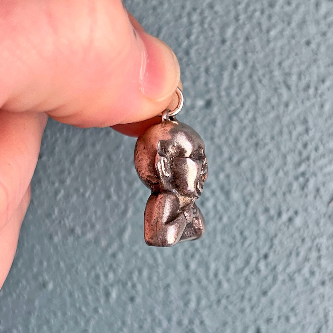 Vintage British silver charm pendant