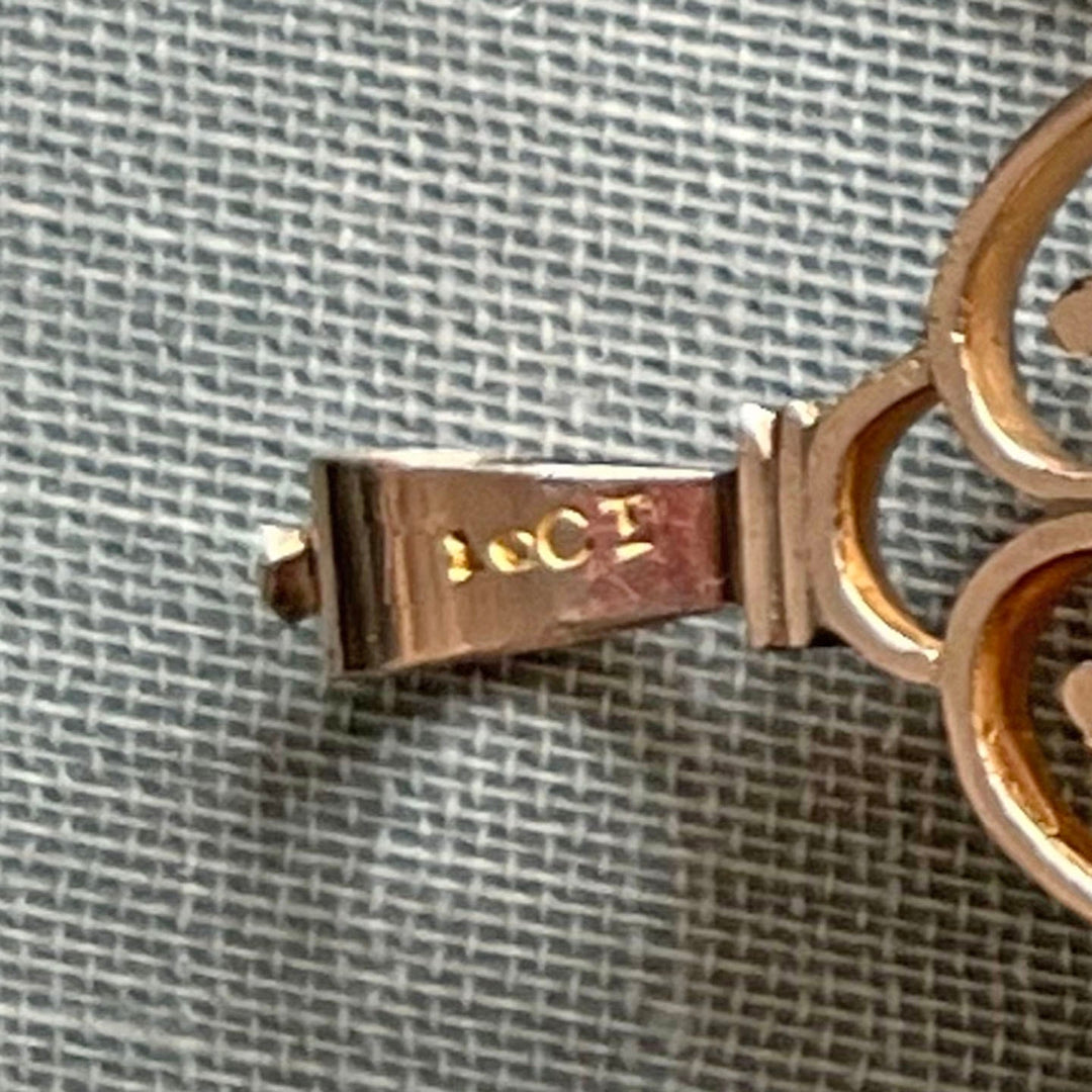 Victorian Spinner Fob Locket Pendant Sardonyx 10k Gold with Portraits