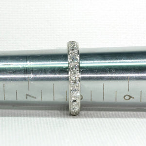 2.1cttw Old European Cut Diamond Eternity Band Ring Size 8 Platinum
