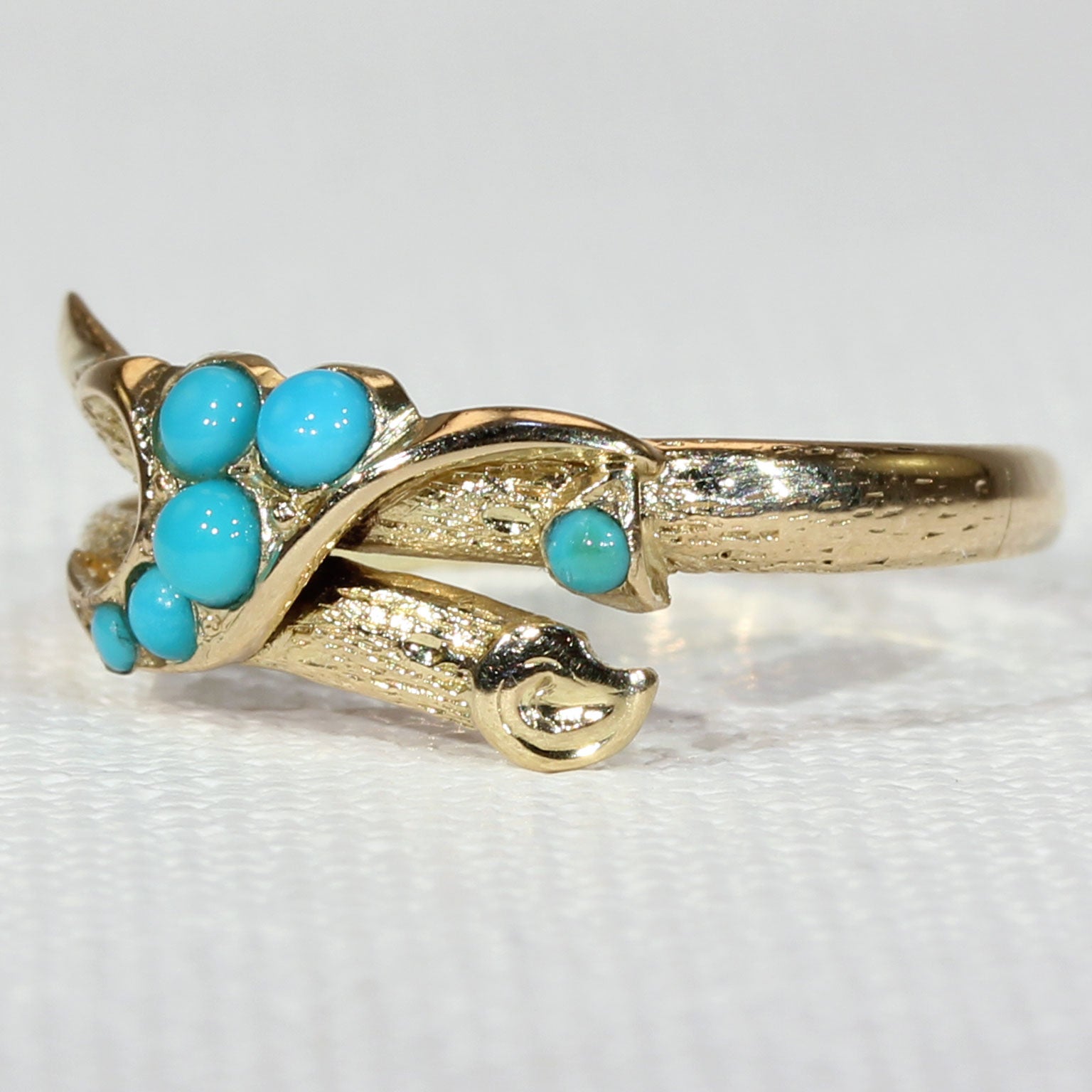 Victorian Turquoise Love Knot Ring