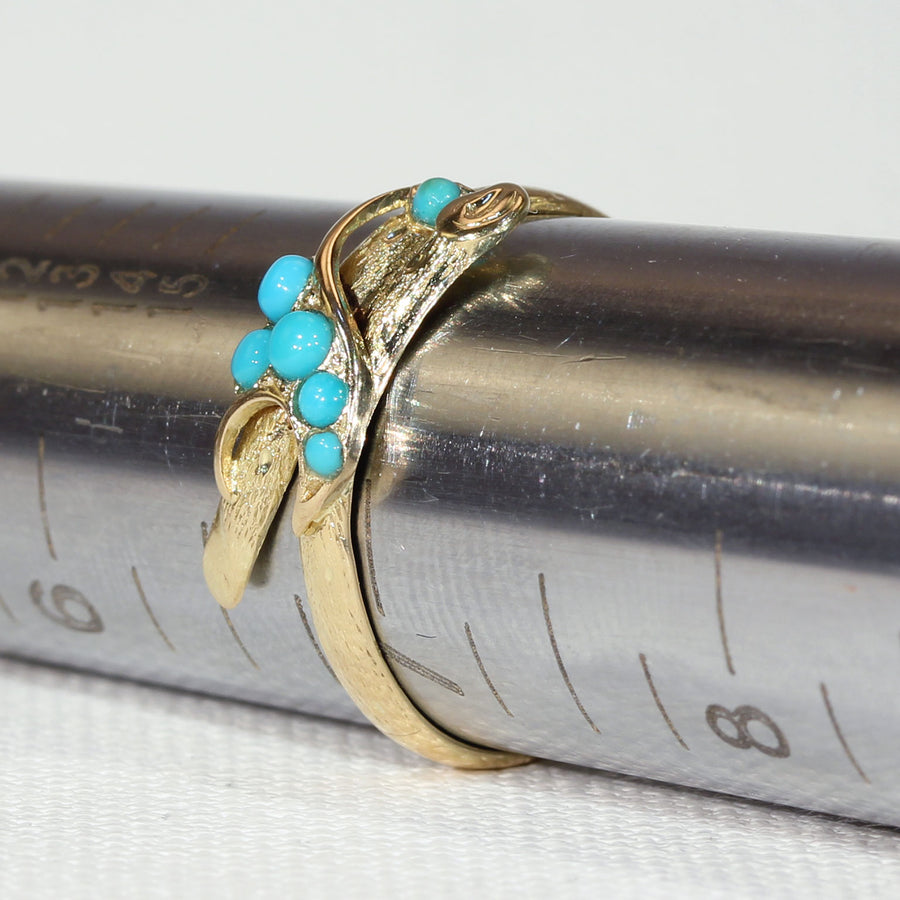 Victorian Turquoise Love Knot Ring