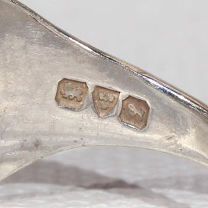 Antique Charles Horner Silver Enamel Ring Hallmarked 1911