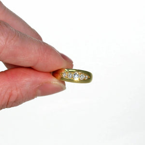 Antique Edwardian 5 Stone Diamond Ring 18K Gold