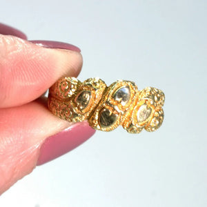 Antique Edwardian Love Knot Ring 18k Gold 1910