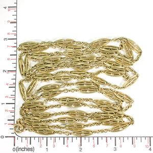 Antique French 18k Gold Long Guard Chain c. 1890