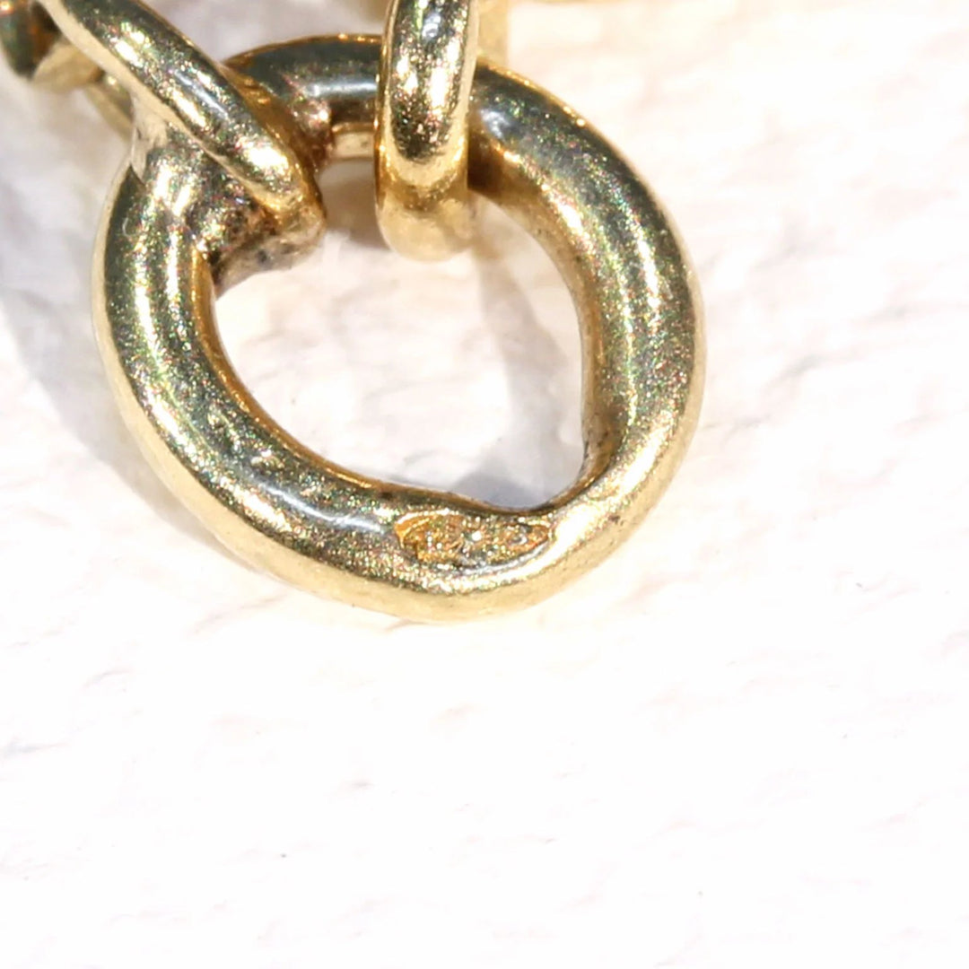 Antique French 60" Long Guard Chain Necklace in 18k Gold, c. 1900