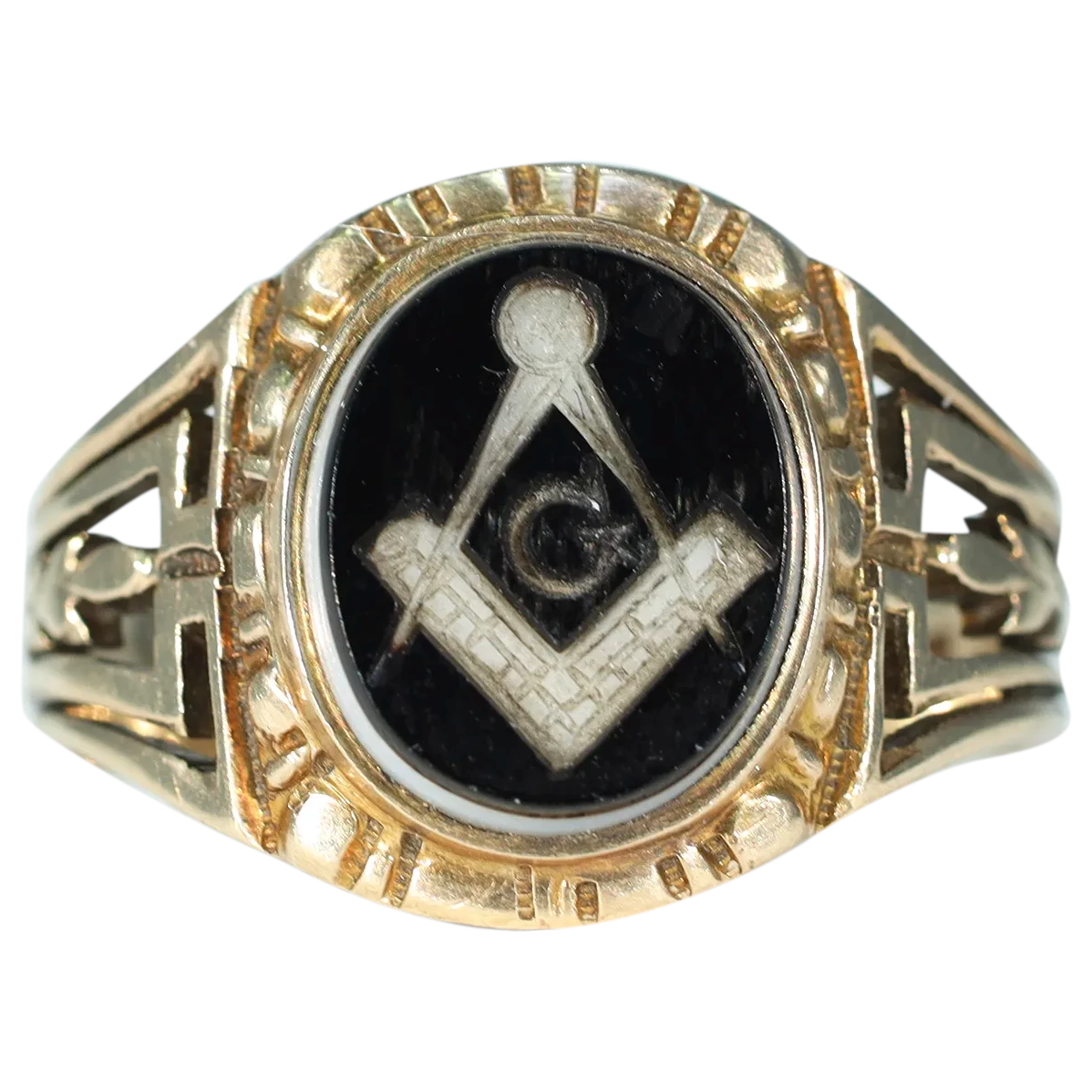 Diamond Masonic Ring