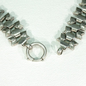 Antique Silver Victorian Collar Necklace