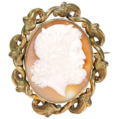 Vintage Japan Cameo Brooch And Pendant Gold Tone | eBay
