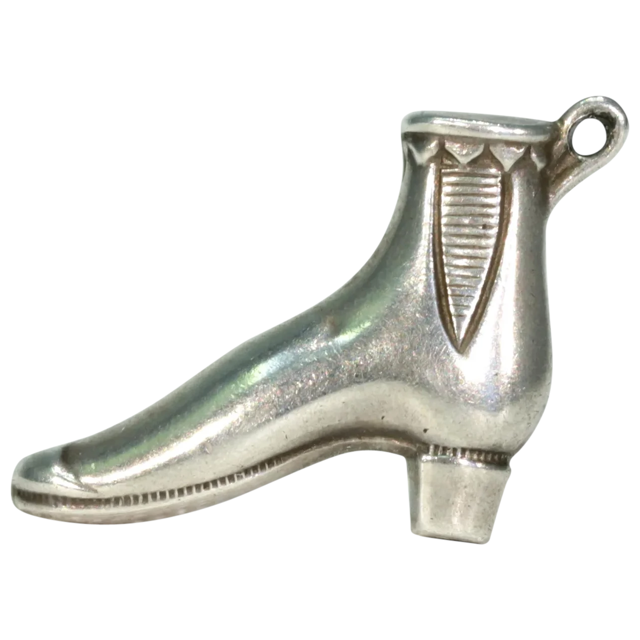 Antique Victorian Silver Boot Charm Pendant