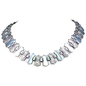 Antique Victorian Silver Collar Necklace