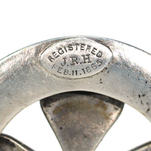 Scottish Claddagh Granite Brooch Silver Pin Dtd 1865