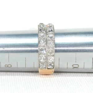 Early Art Deco Double Row Diamond Half Eternity Band Ring