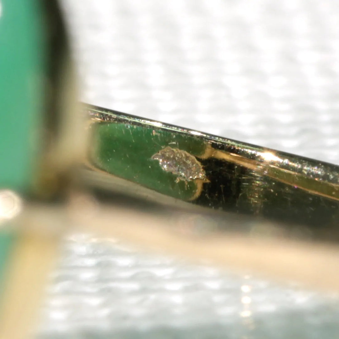 Edwardian 9.5ct+ Jadite Gold Ring 18k