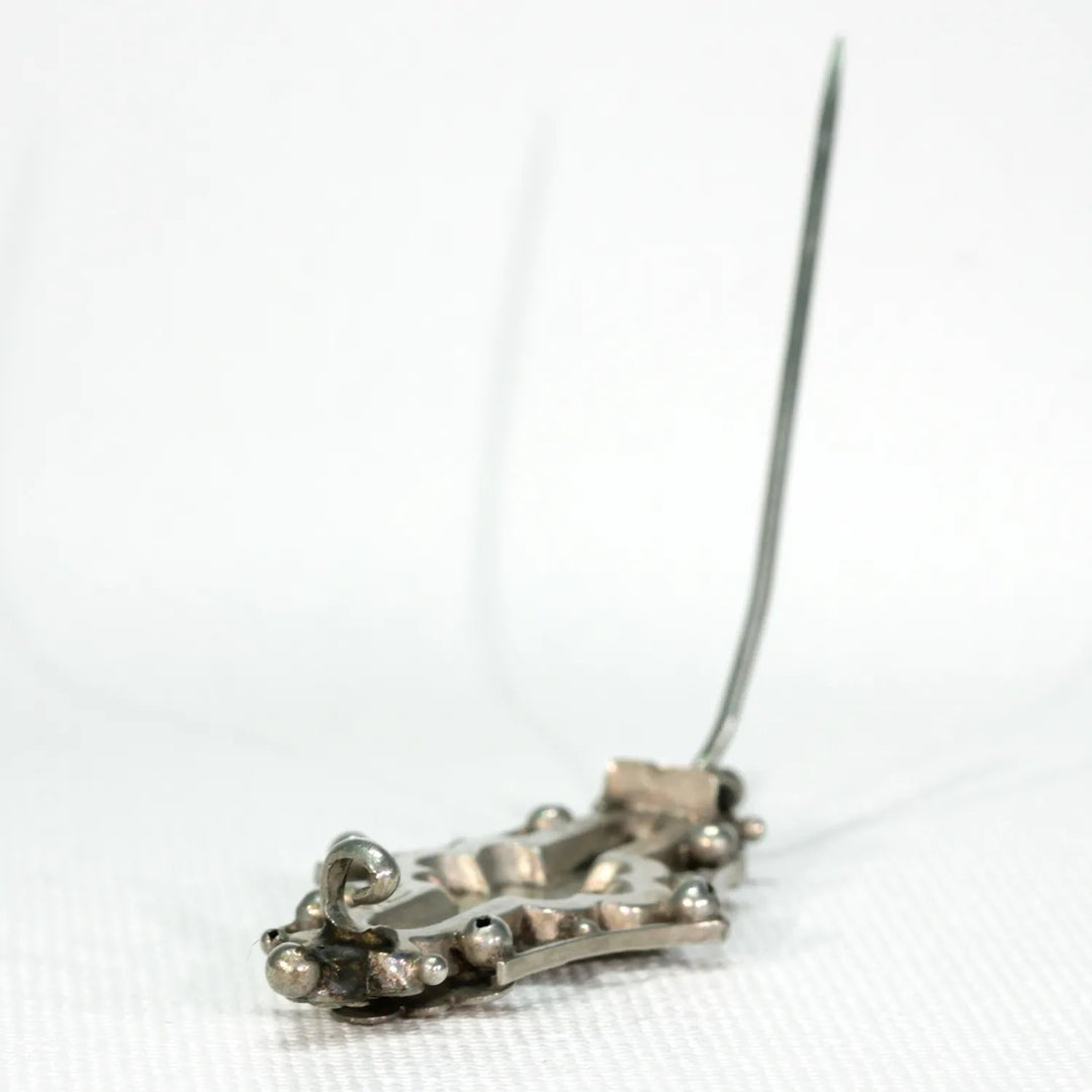 Edwardian Faith Hope and Charity Sweetheart Brooch Pin Silver