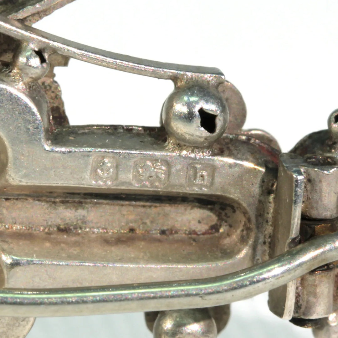 Edwardian Faith Hope and Charity Sweetheart Brooch Pin Silver