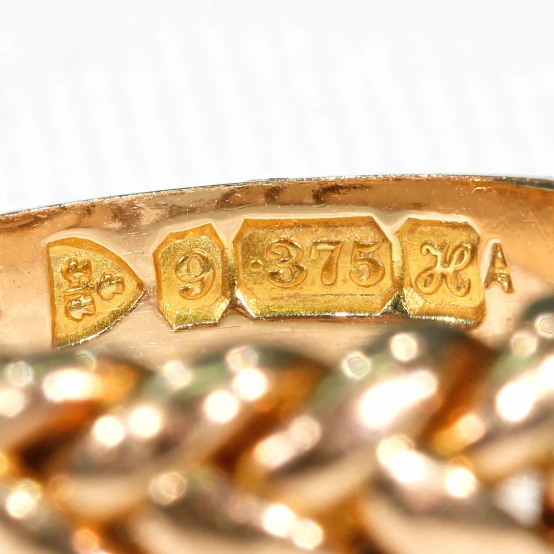 Edwardian Love Knot Gold Band Hallmarked 1908