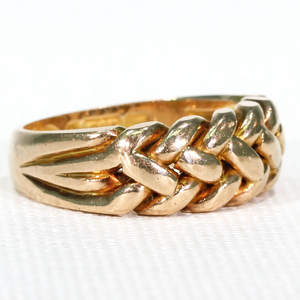 Edwardian Love Knot Gold Band Hallmarked 1908