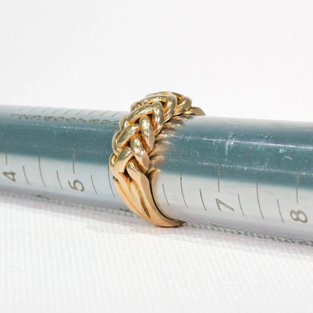 Edwardian Love Knot Gold Band Hallmarked 1908