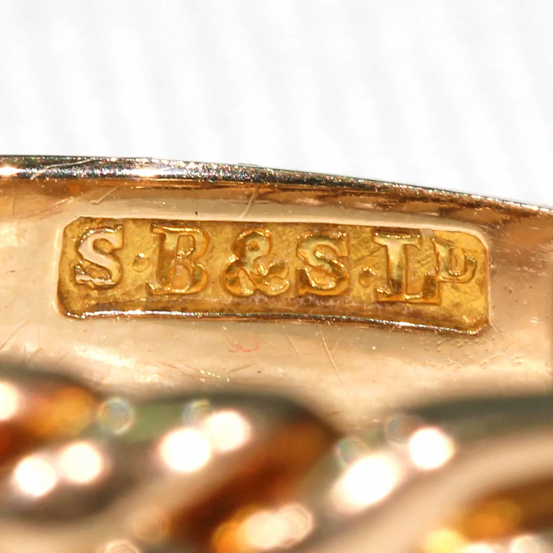 Edwardian Love Knot Gold Band Hallmarked 1908