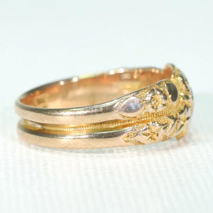 Edwardian Love Knot Ring 9k Gold Hallmarked 1903