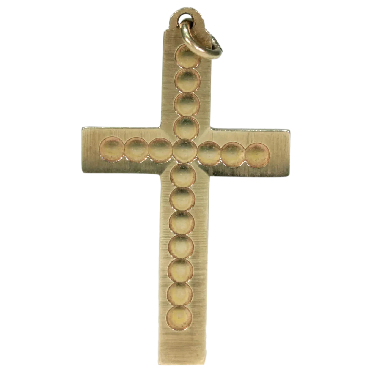 English 9k Gold Cross Pendant Hallmarked 1961