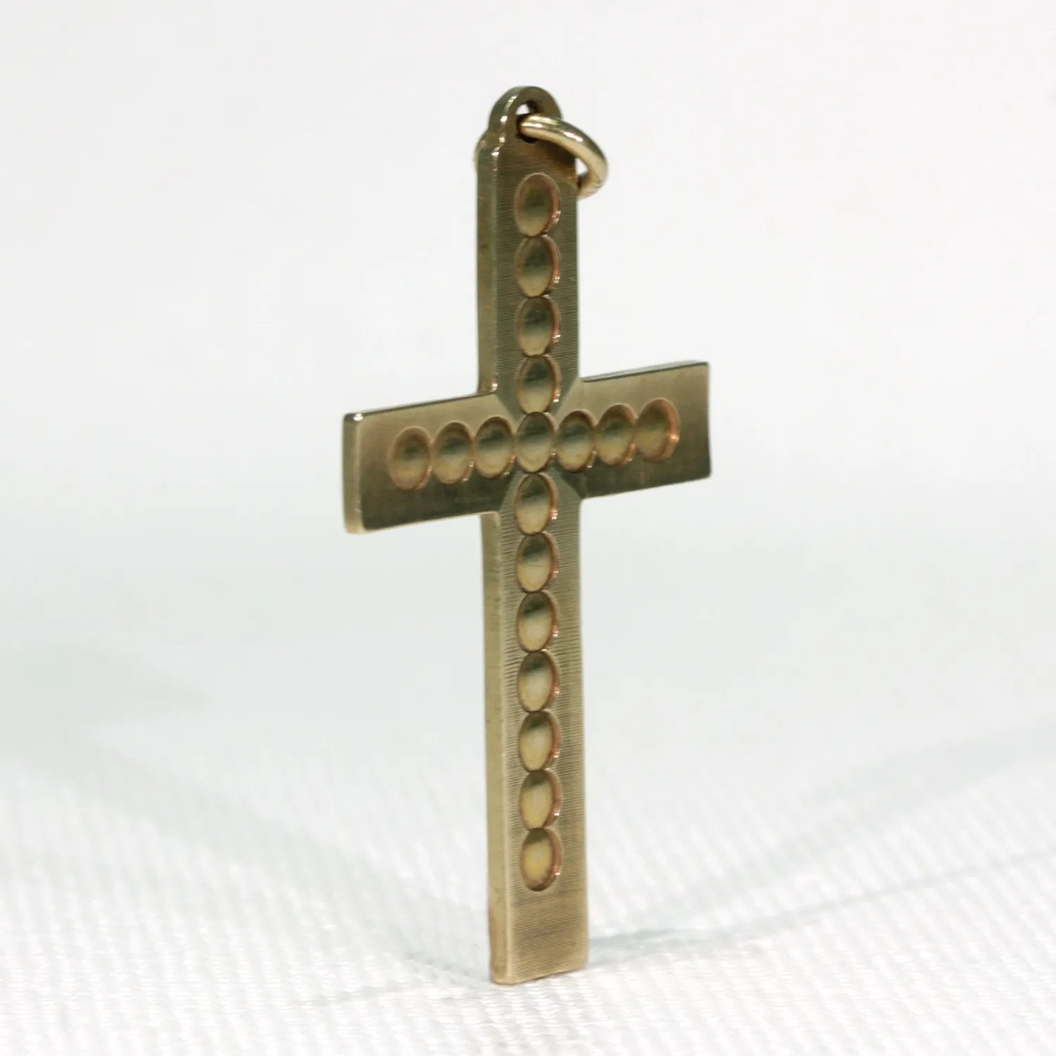 English 9k Gold Cross Pendant Hallmarked 1961