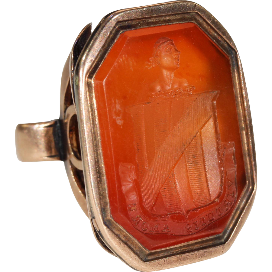 Georgian Blackamoor Fob Seal Pendant 'Power of Love'