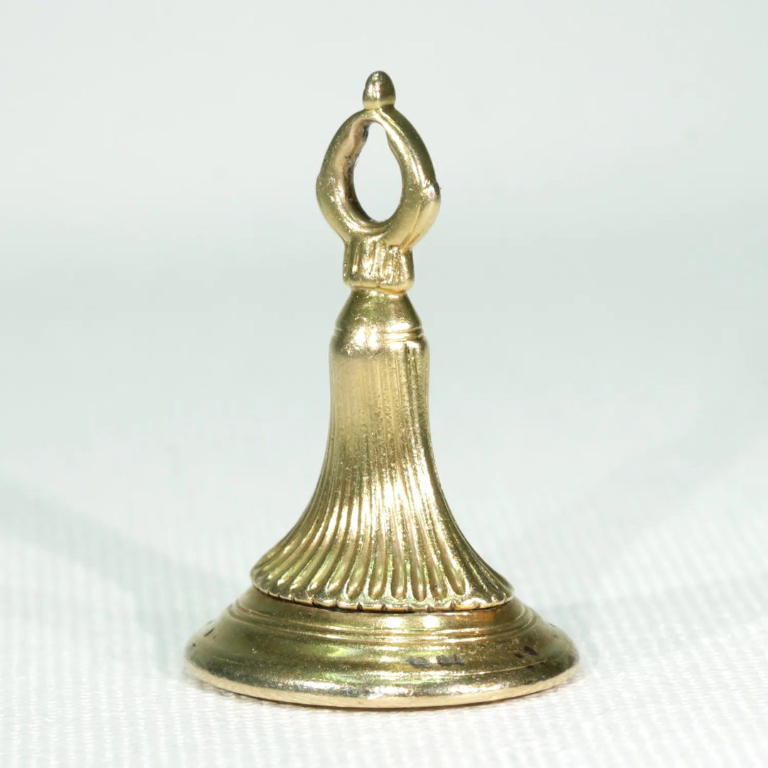 Georgian Mirror Intaglio Fob Pendant Chalcedony 15k Gold