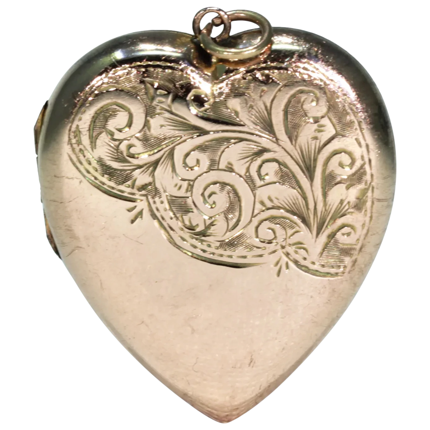 Gorgeous Engraved Edwardian Locket 9k Gold