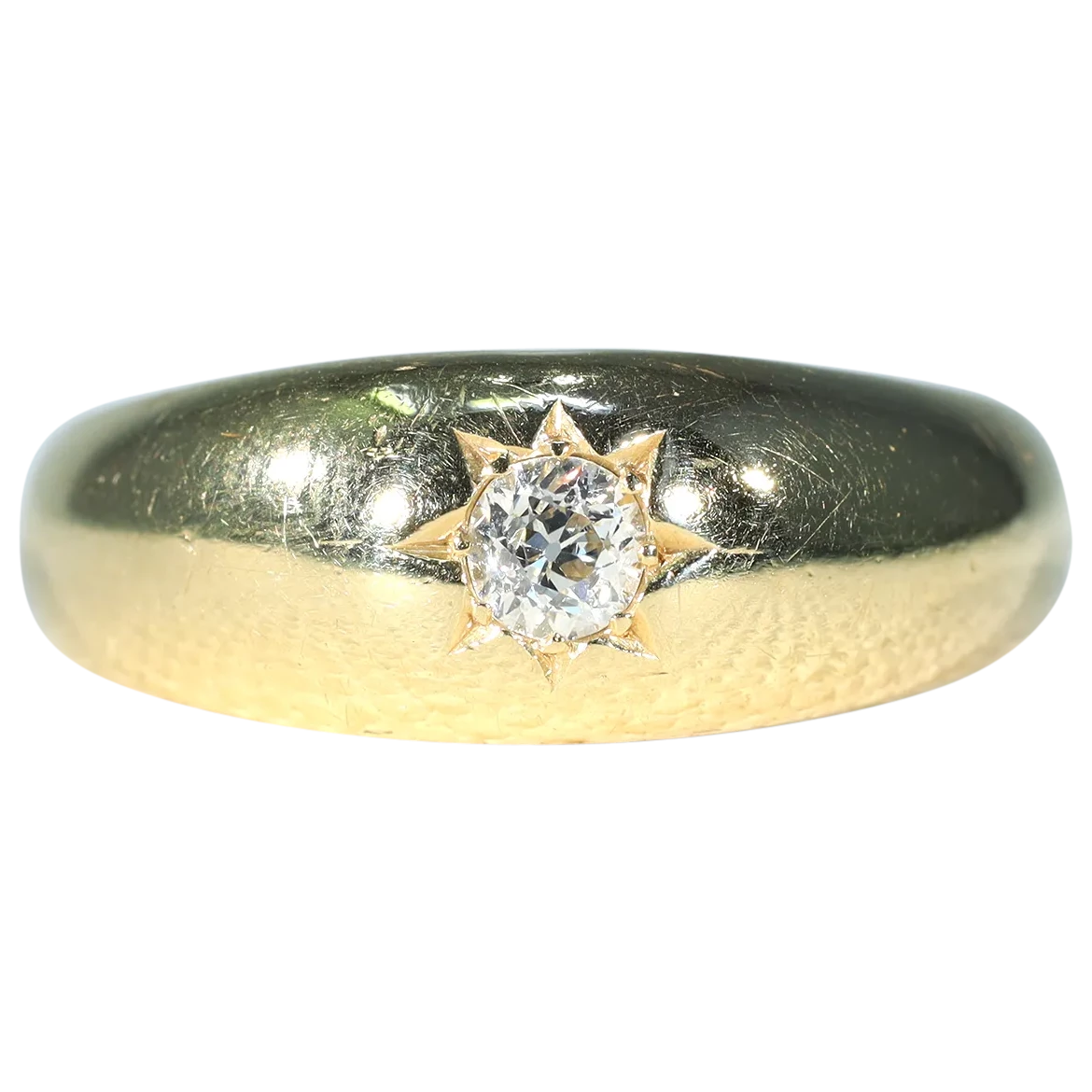 Gypsy Set Diamond Solitaire Ring London 1903