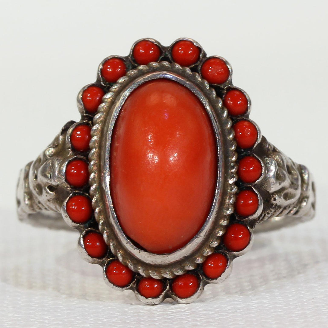 Antique Austro-Hungarian Coral Ring