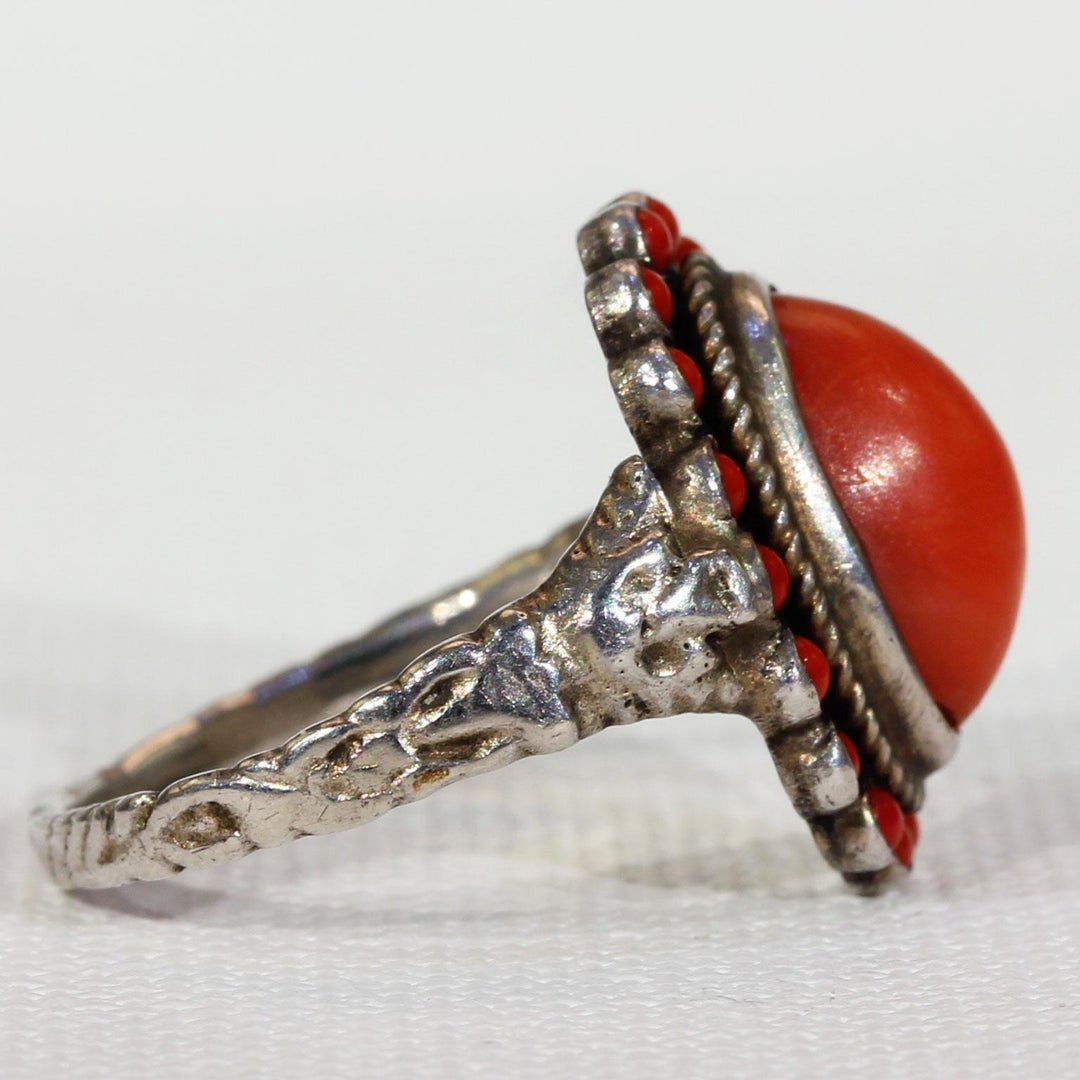 Antique Austro-Hungarian Coral Ring