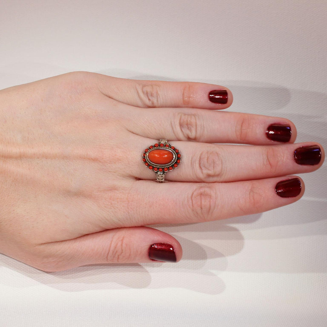 Antique Austro-Hungarian Coral Ring