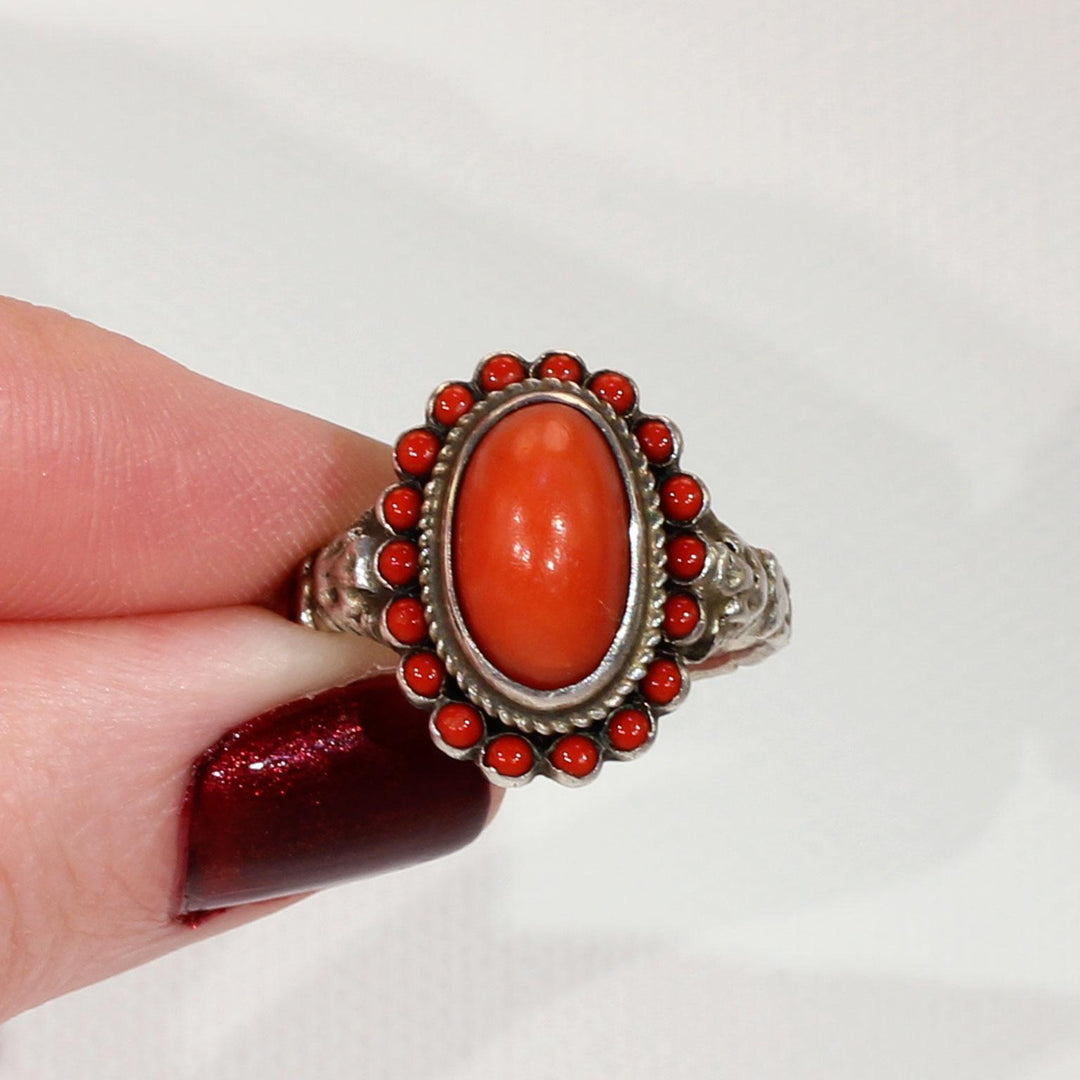 Antique Austro-Hungarian Coral Ring