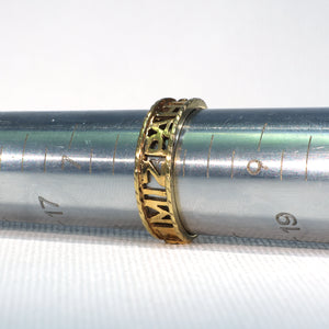 Antique Victorian MIZPAH Ring 14k Gold Size 8