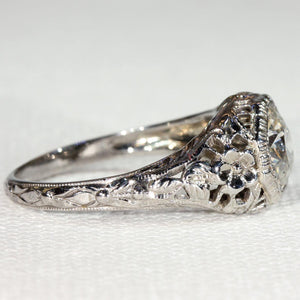Vintage Art Deco Diamond Solitaire Ring 1.02ct