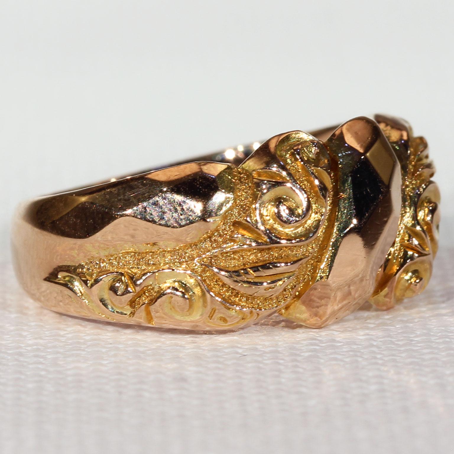 Edwardian Gold Love Knot Ring Hallmarked 1918