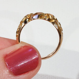 Edwardian Gold Love Knot Ring Hallmarked 1918