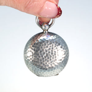 Victorian Silver Hammered Sovereign Case Pendant