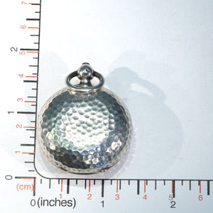 Victorian Silver Hammered Sovereign Case Pendant