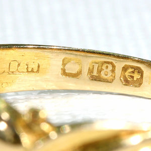 Victorian 5 Stone Diamond Ring in 18k Gold