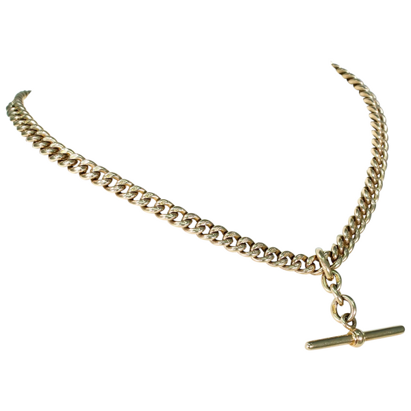 18ct Gold or Sterling Silver T Bar Necklace | Hurleyburley