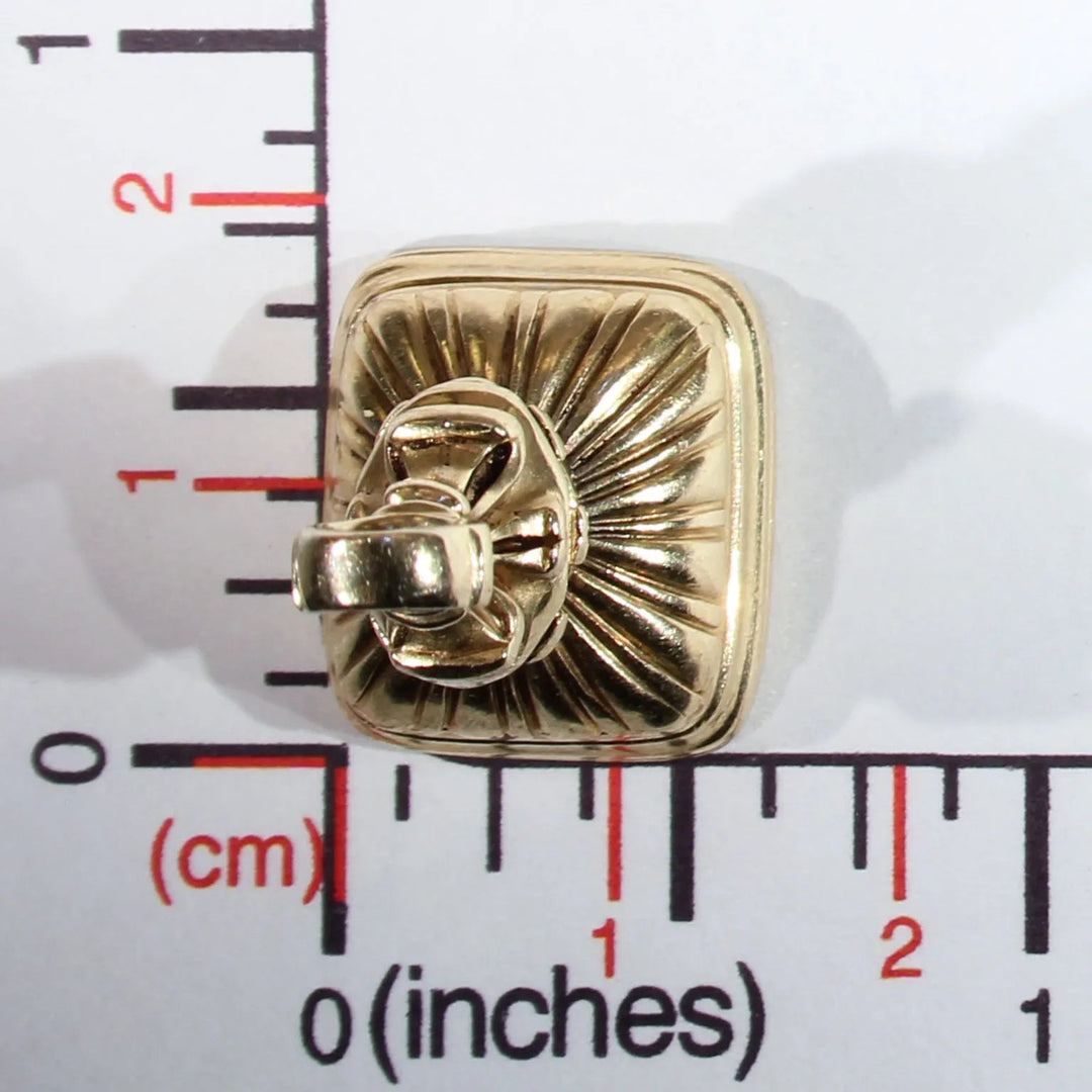 Victorian Cross Carved Intaglio Seal Pendant