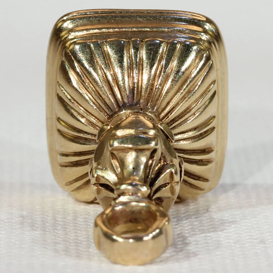 Victorian Cross Carved Intaglio Seal Pendant